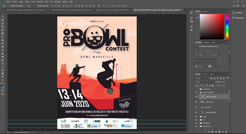 affiche pro bowl contest 2020 couverture