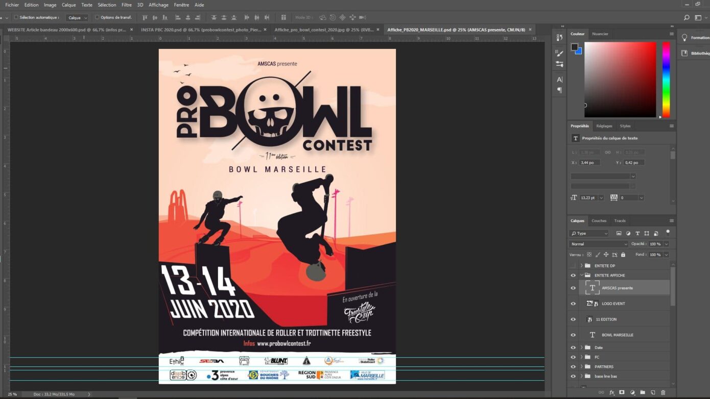 affiche pro bowl contest 2020 couverture
